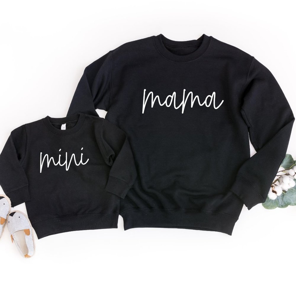 Matching Mama and Mini Sweatshirt Set